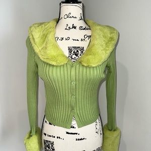 Button up green top
